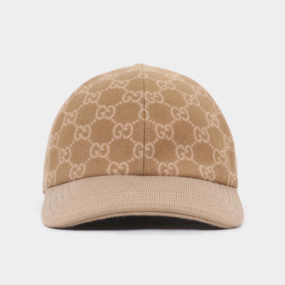 GUCCI GG Logo Allover Wool Unisex Baseball Cap 852720 4HBIC 2065