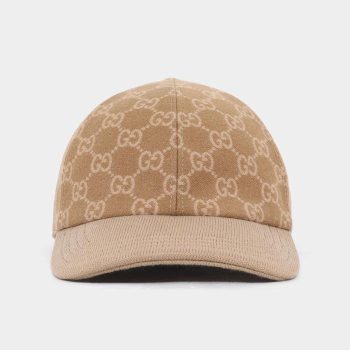 GUCCI GG Logo Allover Wool Unisex Baseball Cap 852720 4HBIC 2065