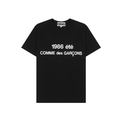 Comme des Garcons Black White Graphic T-Shirt for Men SZ T028 051 1