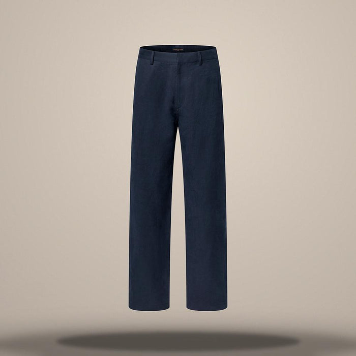 Louis Vuitton Women's Lightweight Linen Workwear Relaxed Fit Pants