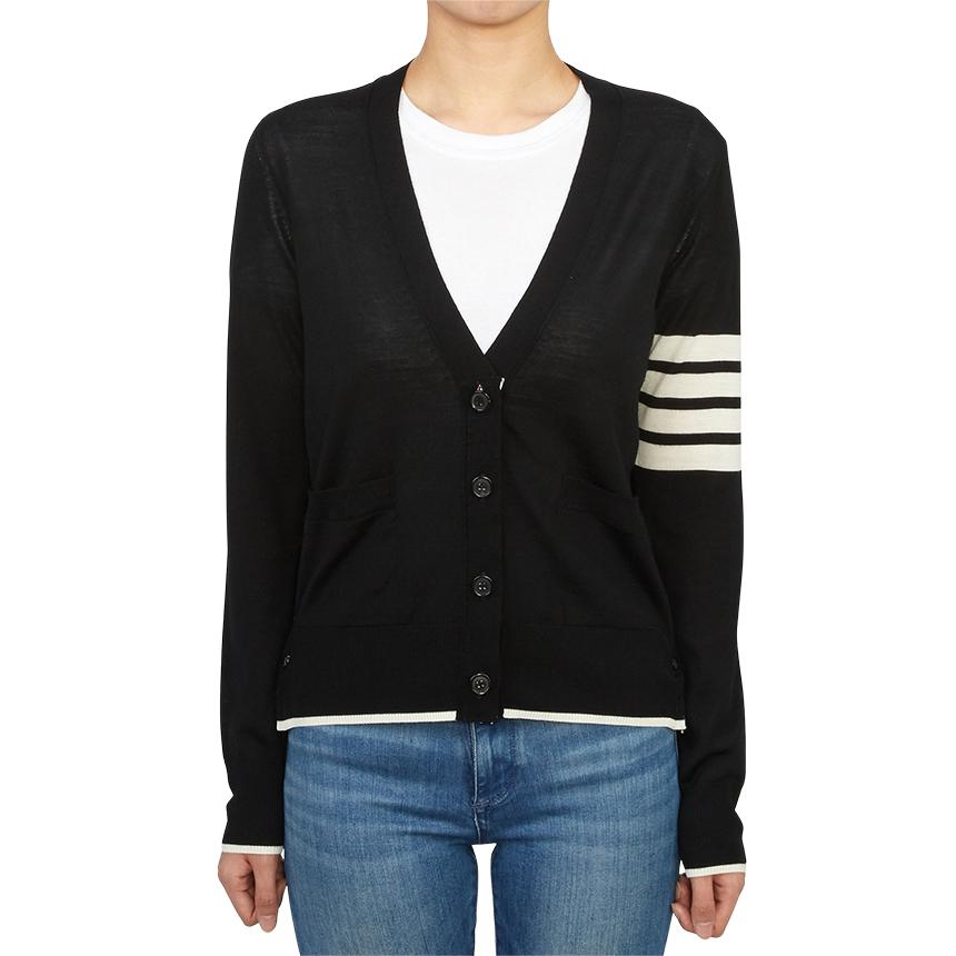 THOM BROWNE Women’s Wool Knit Cardigan FKC334D Y1014 001