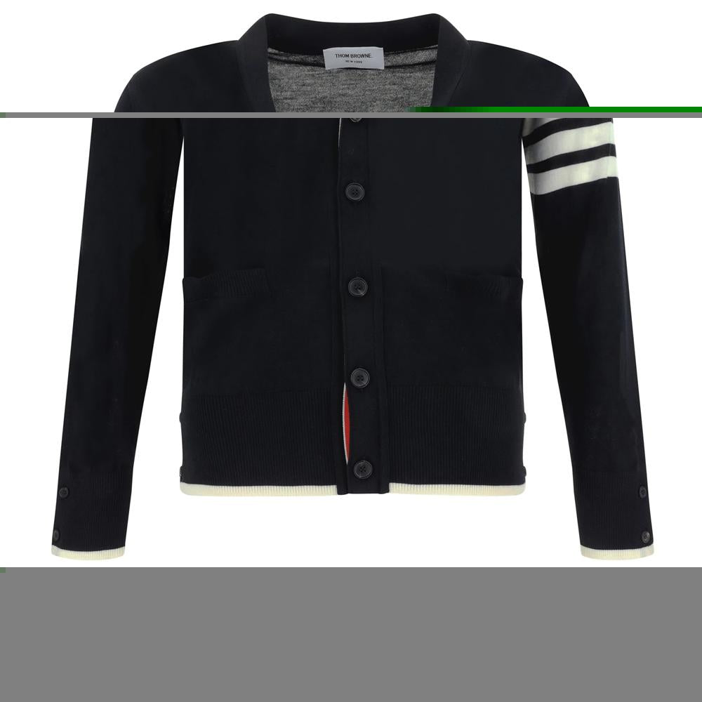 THOM BROWNE Diagonal Armband Relaxed Fit Cardigan MKC002D Y1014 001