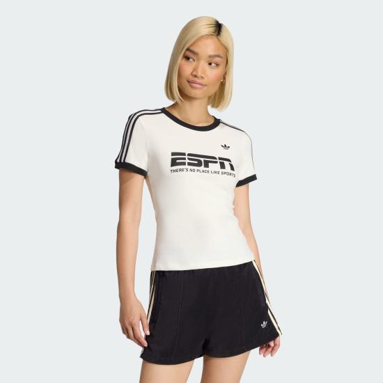 Adidas Women’s Short Sleeve T-Shirt KD1379 OFF WHITE DOM
