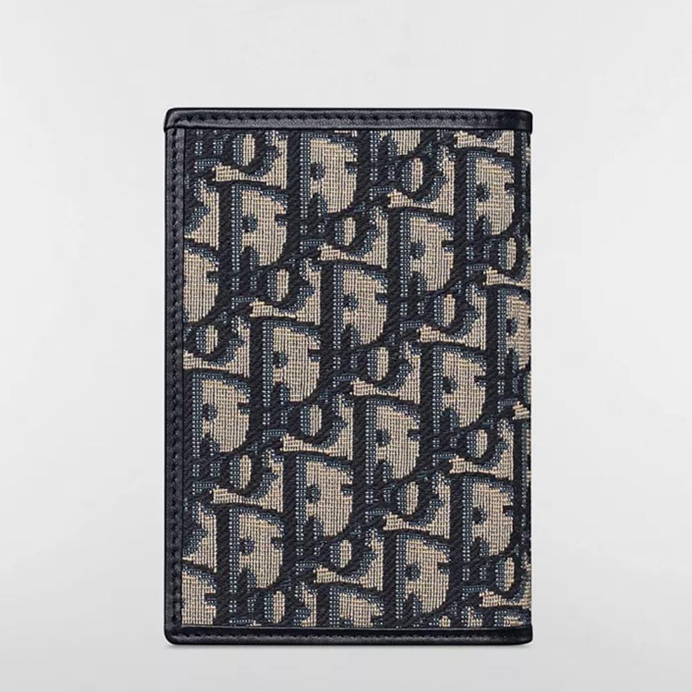 DIOR 30 Montaigne Passport Holder Wallet Unisex