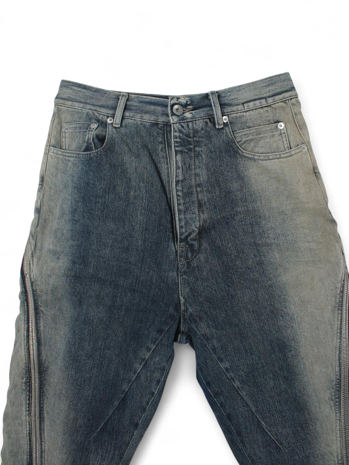 Rick Owens DRKSHDW Bolan Banana Mineral Pearl Degrade Denim DU01C6363 DMPDE 38D