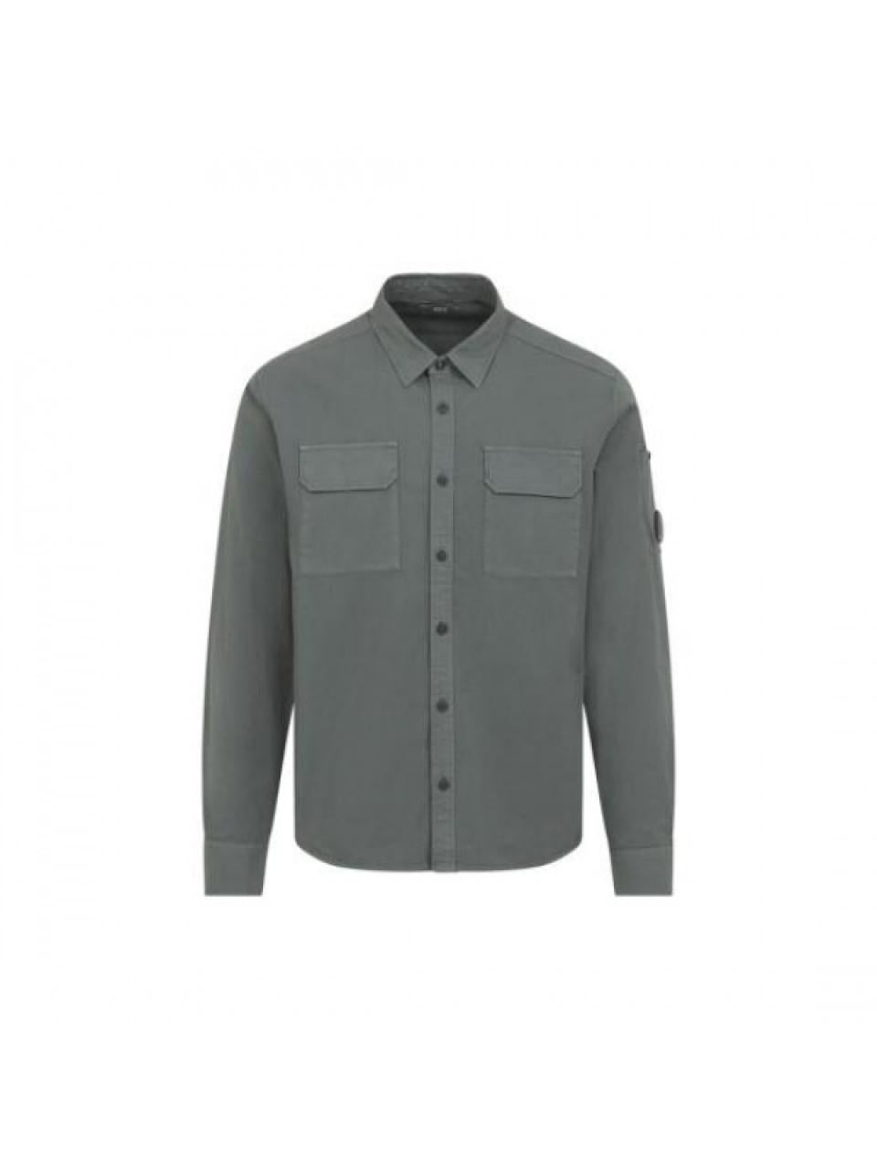 CP Company Gabardine Organic Long Sleeve Lens Shirt