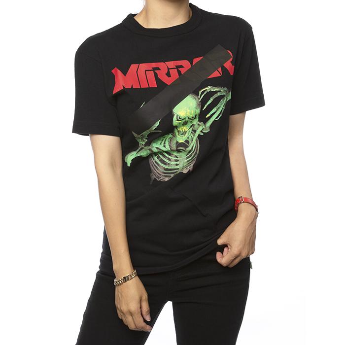 OFF WHITE Skull Print Short Sleeve T-Shirt Women OMAA014S171850601088