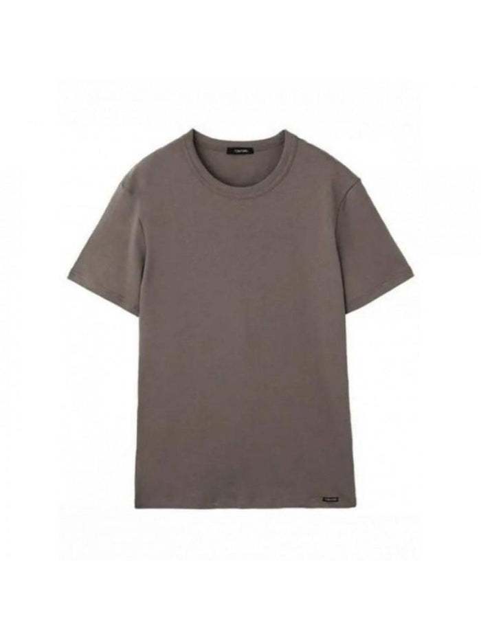 TOM FORD Crew Neck Short Sleeve T-Shirt Black Cotton