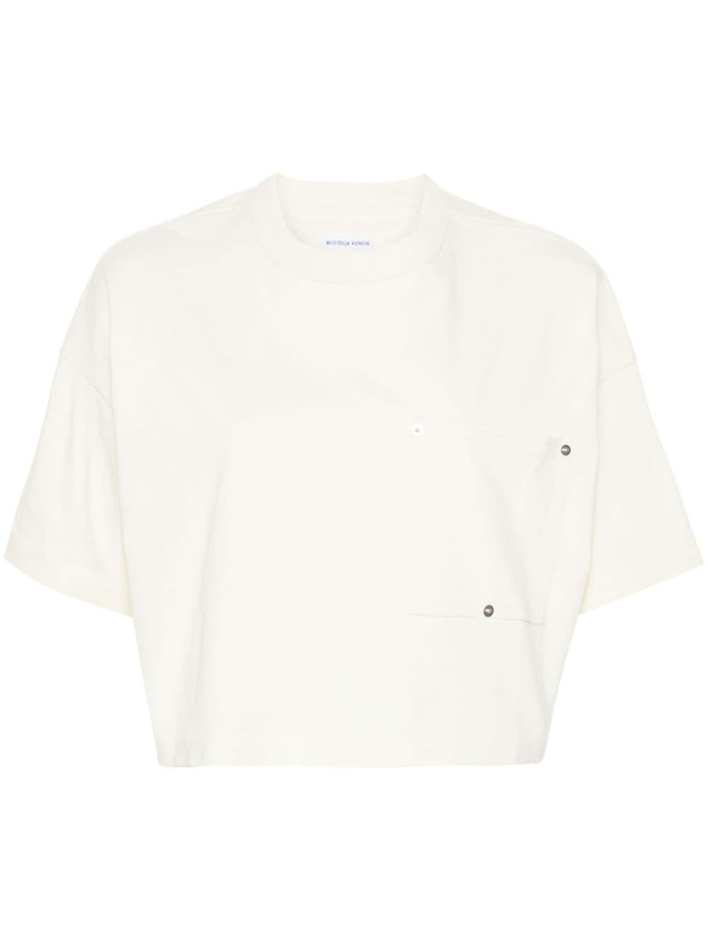 Bottega Veneta Black Cotton Short Sleeve T-Shirt