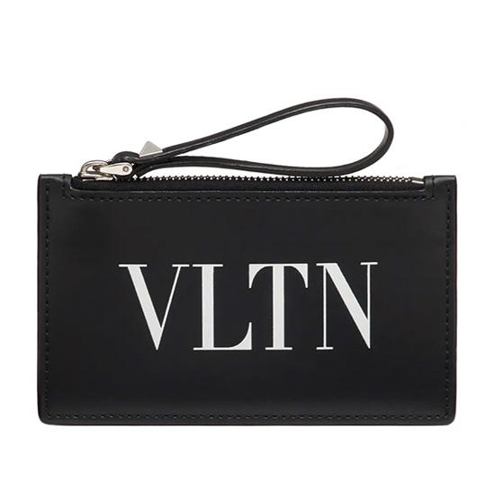 VALENTINO VLTN Leather Card Holder Wallet for Men