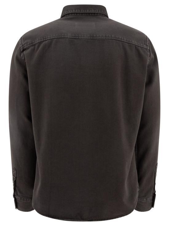 AMI Tonal Heart Logo Button-Down Shirt White Women’s