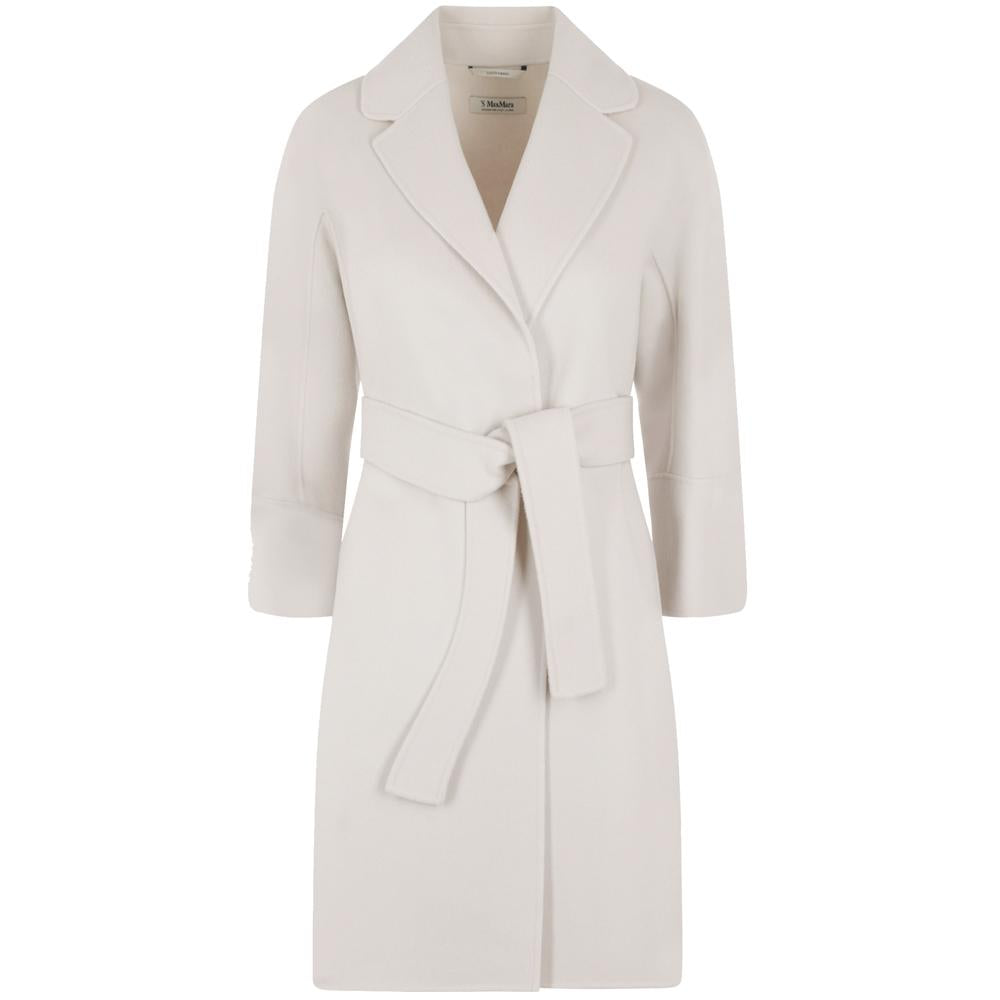 Max Mara Women's Ecru Belted Wool Coat 2390111031 071