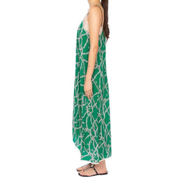 Zadig&Voltaire Green Chain Print Long Dress