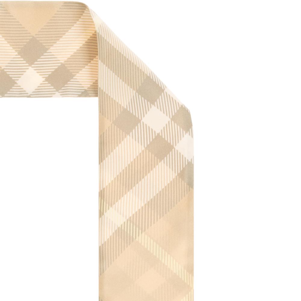 BURBERRY Large Vintage Reverse Check Silk Scarf