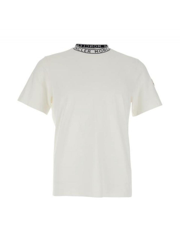 Moncler Logo Trim Cotton T-Shirt