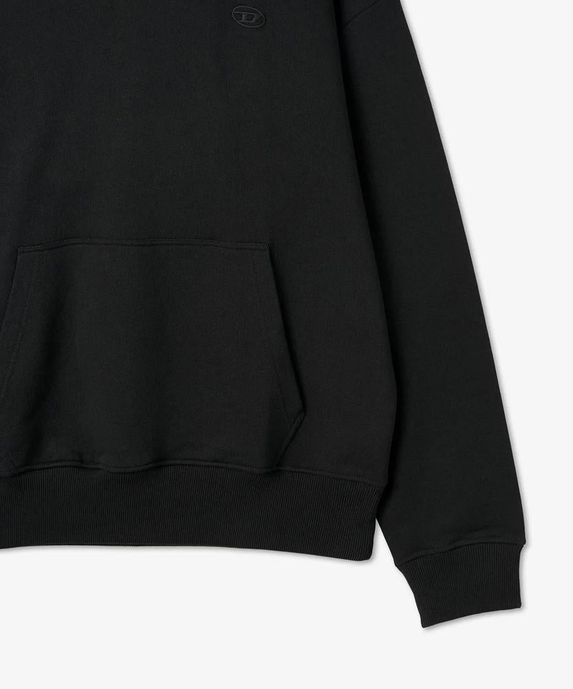 DIESEL Black S-Max Graphic Logo Hoodie Unisex