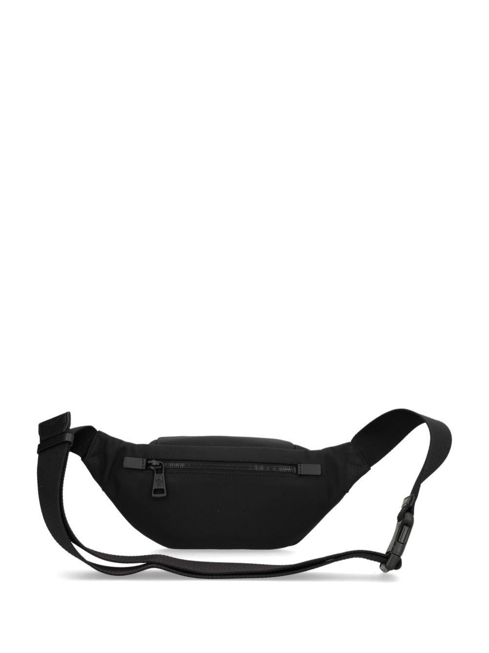 Moncler Black Nylon Belt Bag for Men