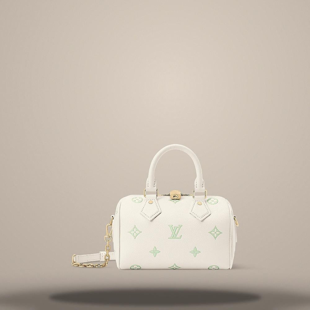 Louis Vuitton Speedy Bandouliere 20 Milky White Green Shoulder Bag M27572