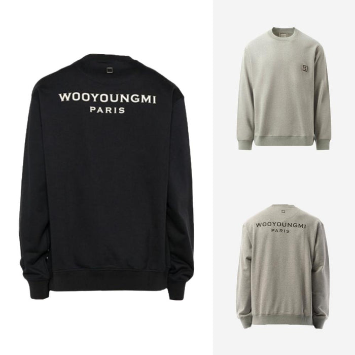 WOOYOUNGMI Back Logo Long Sleeve Sweatshirt Tee W243TS27