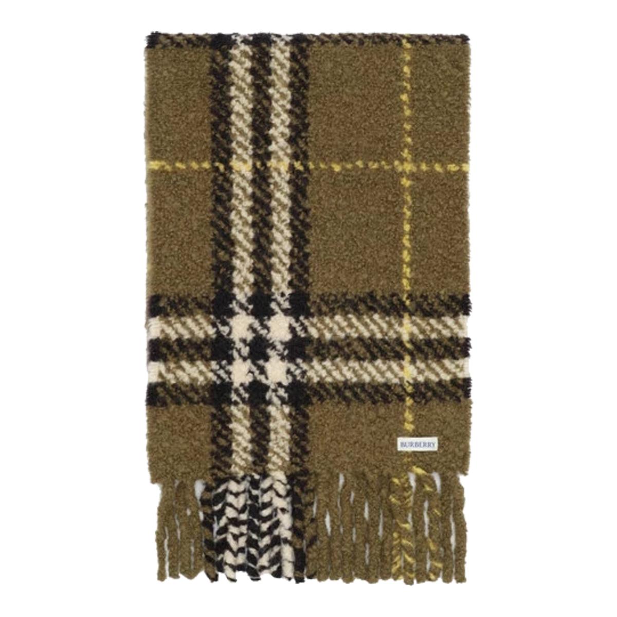 BURBERRY Checked Wool Scarf
