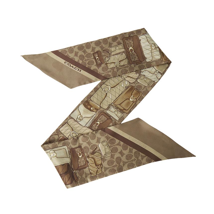 Coach Women’s Skinny Silk Scarf CAS77 TN2