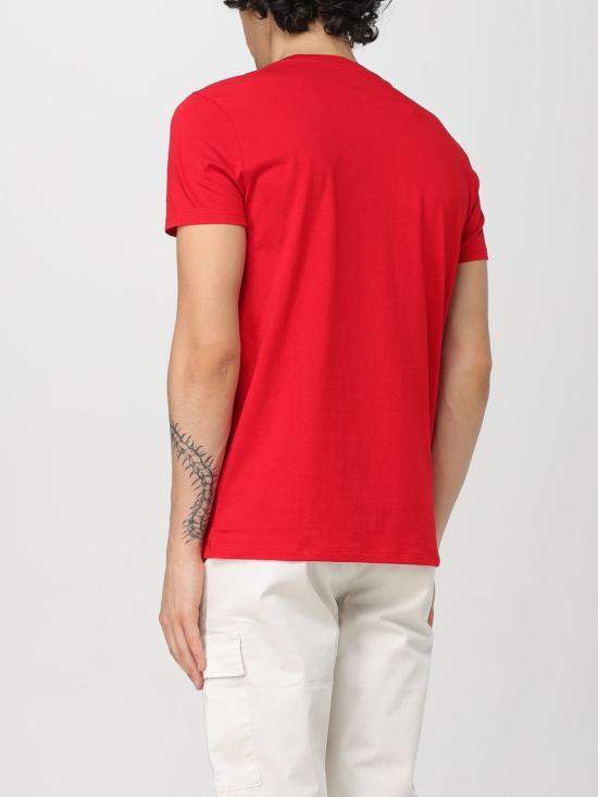 Lacoste Pima Cotton Jersey Crewneck T-Shirt Red Men’s