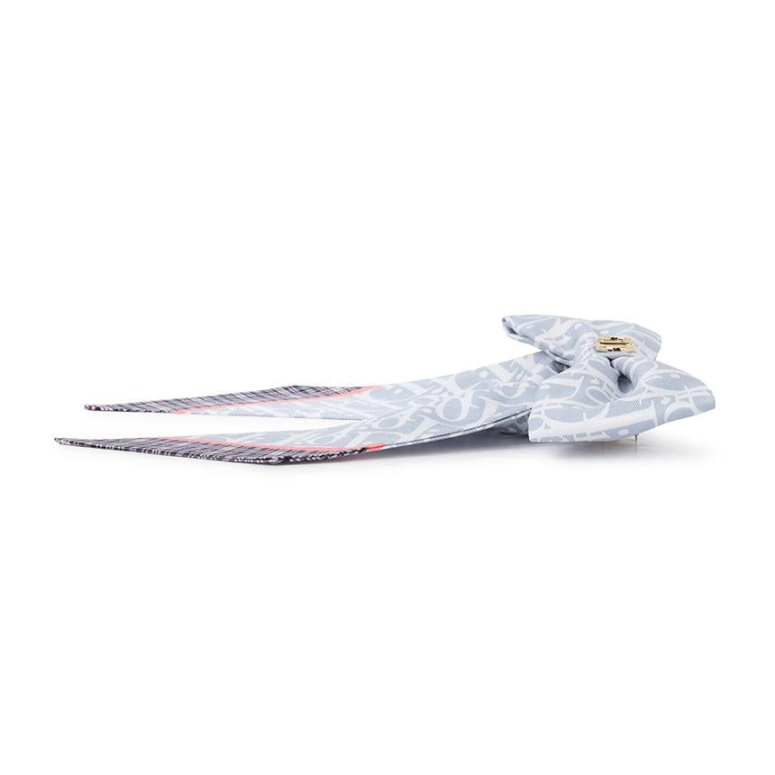 DIOR Infinity Tartan Twist Large Bow Women’s Hair Pin