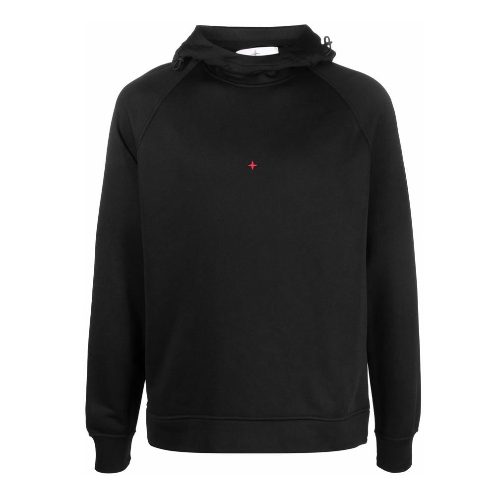 STONE ISLAND Back Logo Rubber Hoodie Black Men’s 7615634X2 V0029