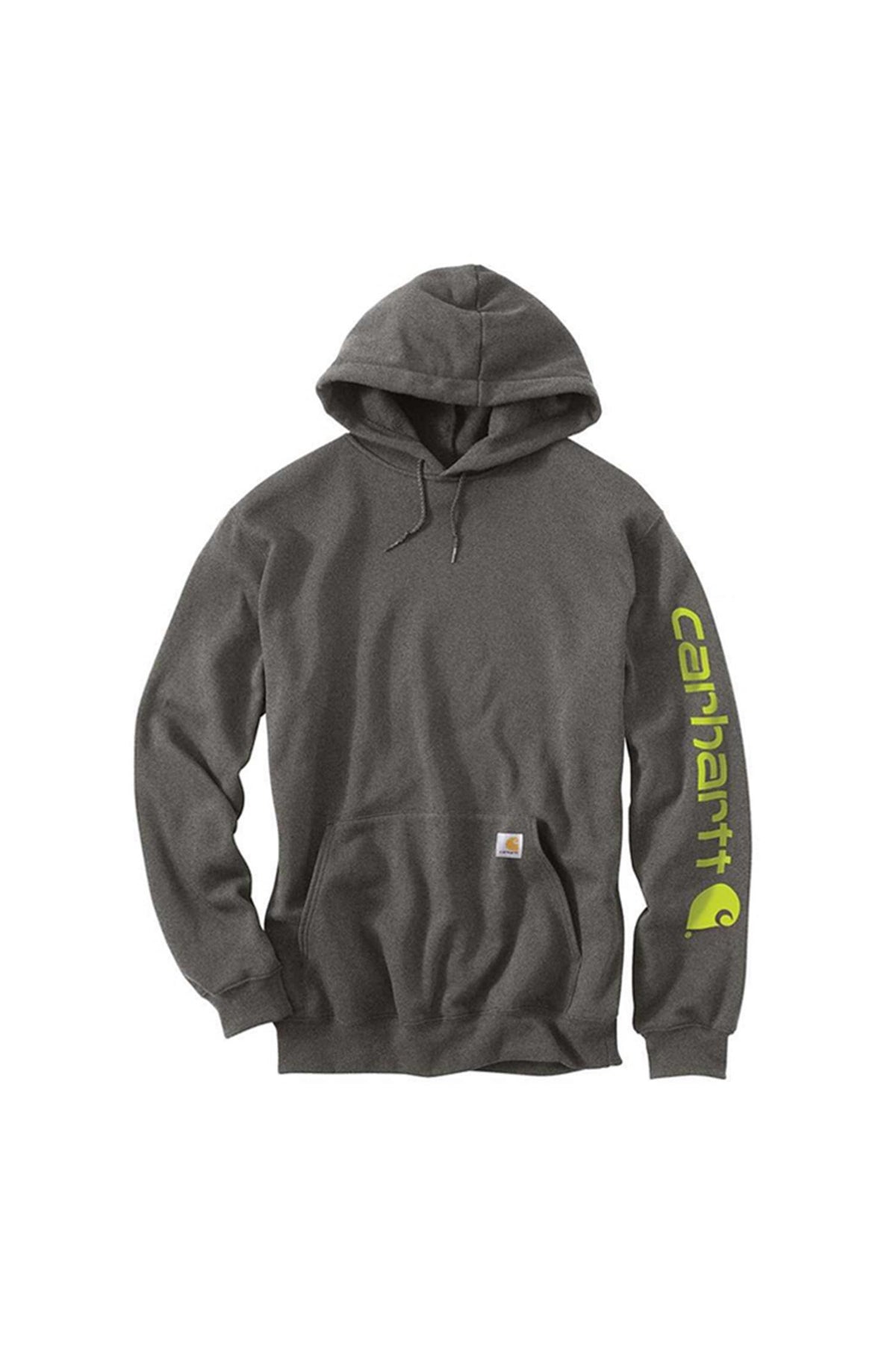 Carhartt Midweight Logo Hoodie Carbon Heather K288 026