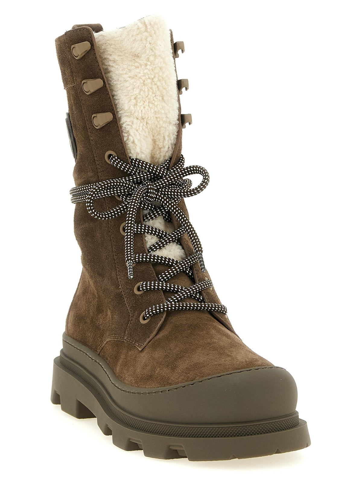 Moncler Black Leather Mid-Calf Boots