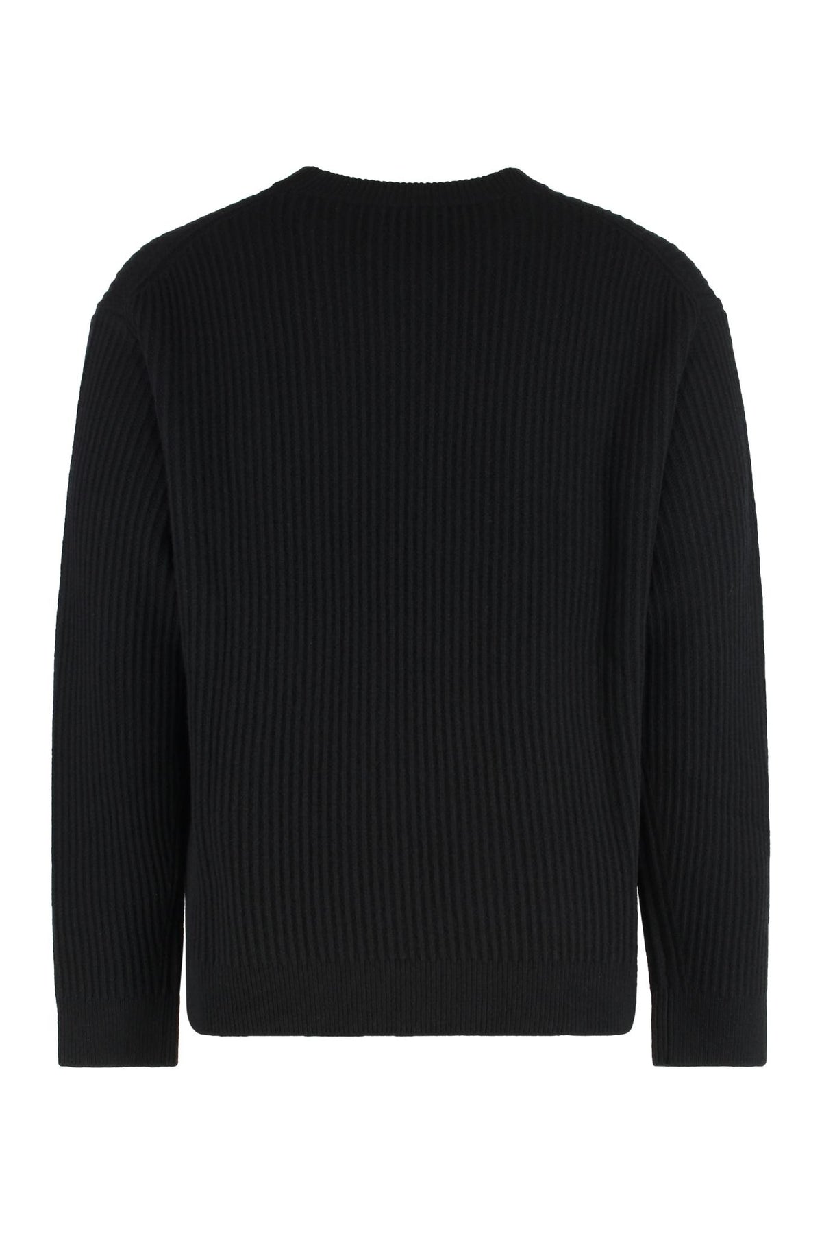 Maison Kitsune Wool Blend Crewneck Knit Sweater for Men