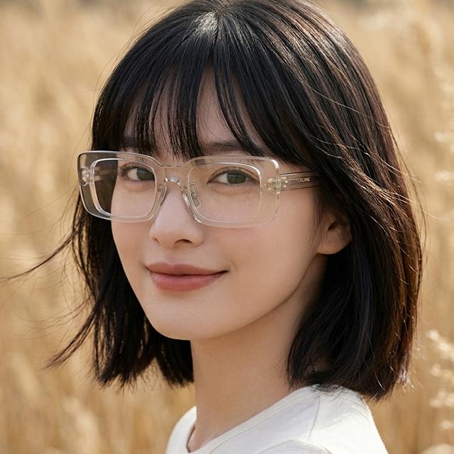 CELINE Rectangular Acetate Eyeglass Frames Unisex Asian Fit CL50163F 045