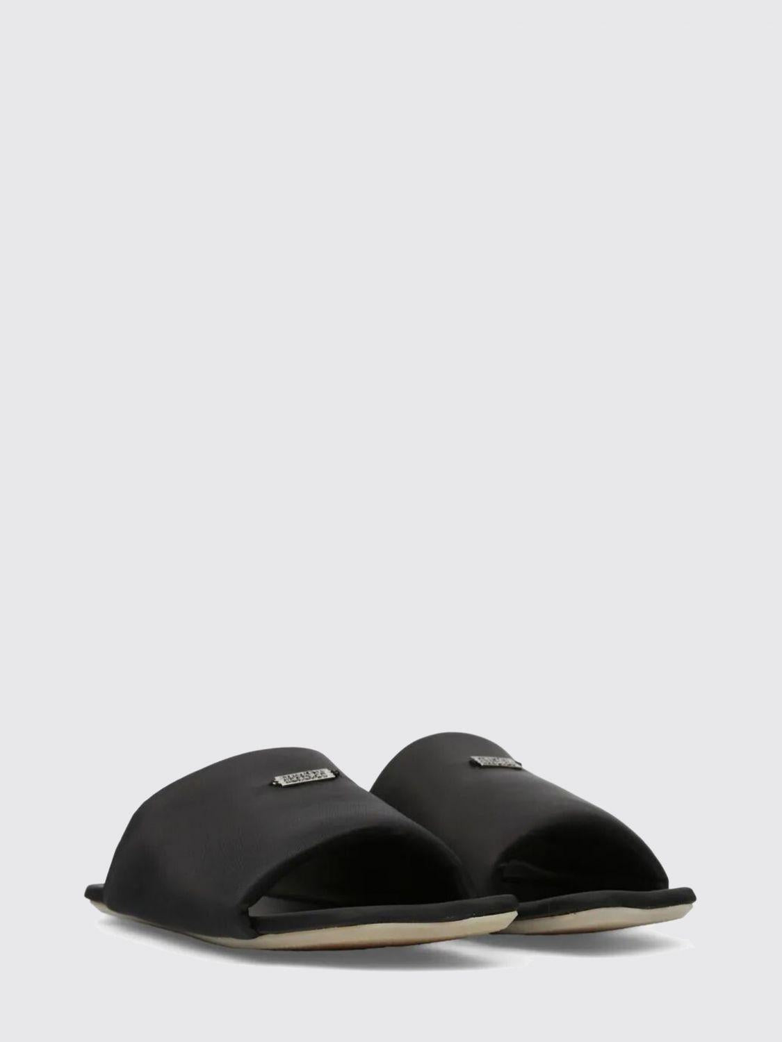 Maison Margiela Black Leather Strappy Sandals