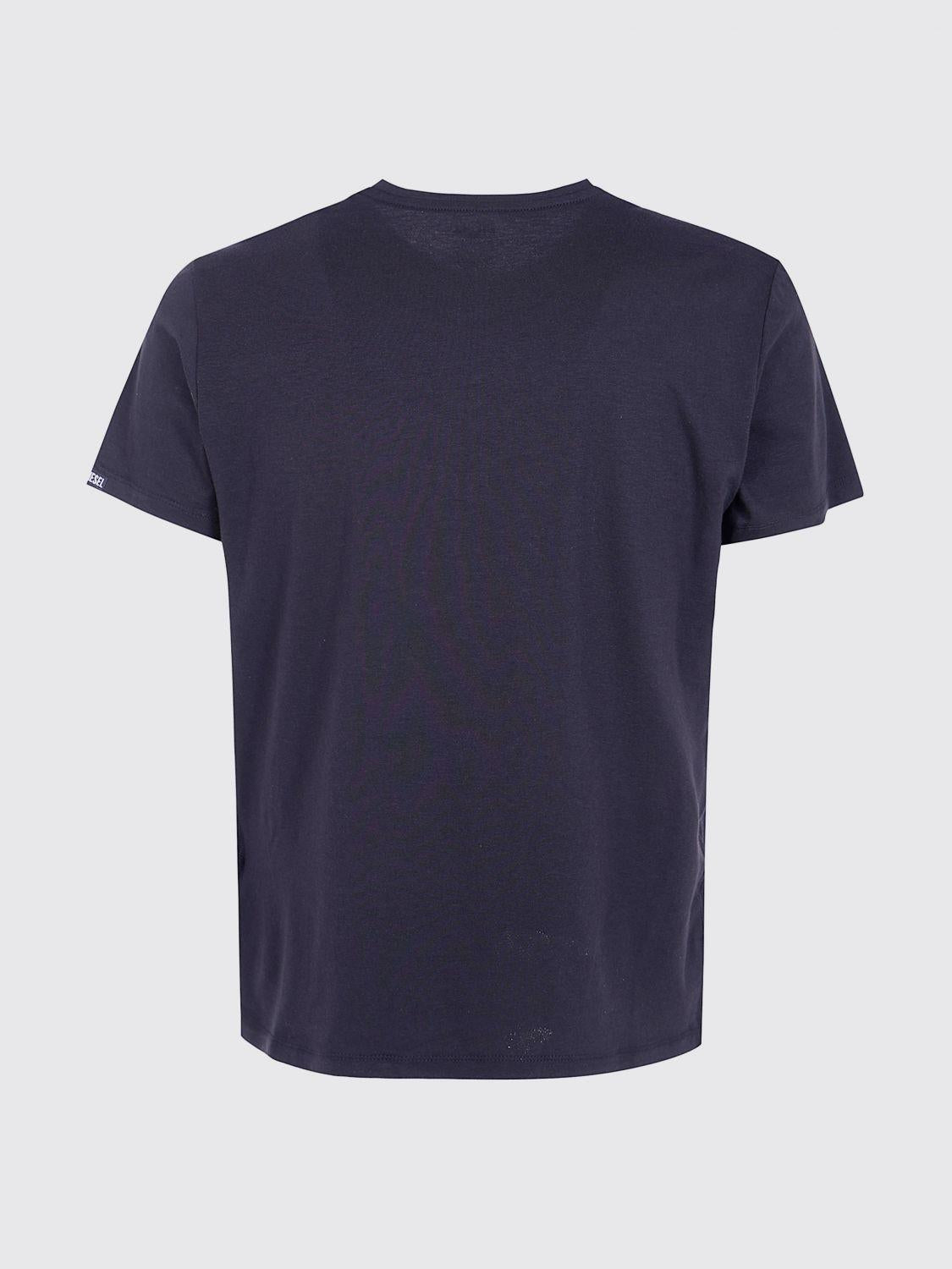 DIESEL Short Sleeve Cotton T-Shirt Black Men’s