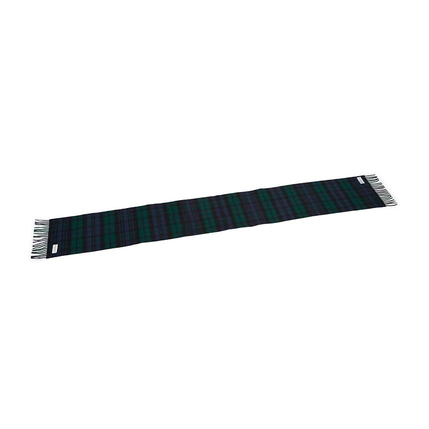 Johnstons of Elgin Tartan Cashmere Scarf Black Watch Unisex