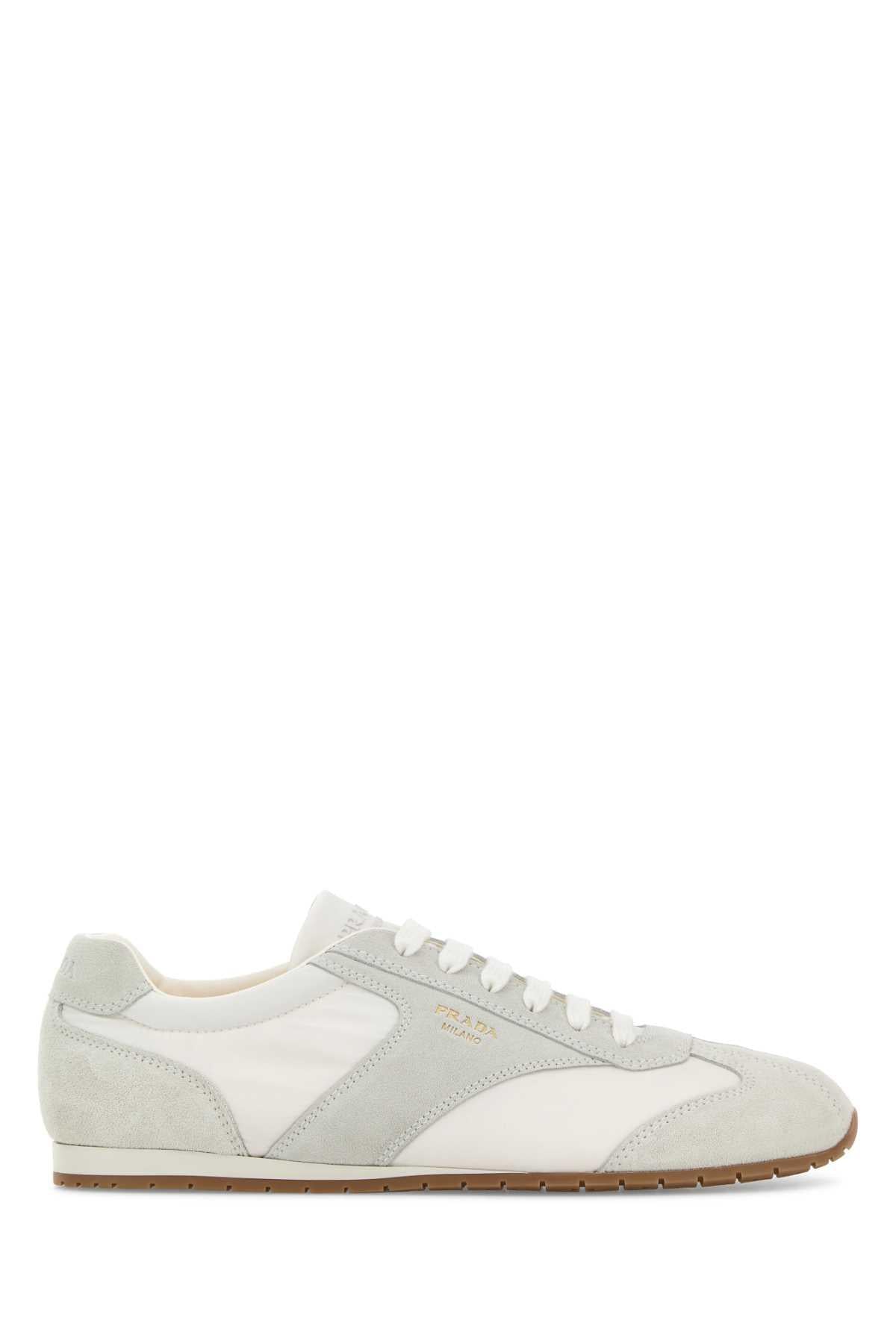 PRADA Black Leather Low Top Sneakers