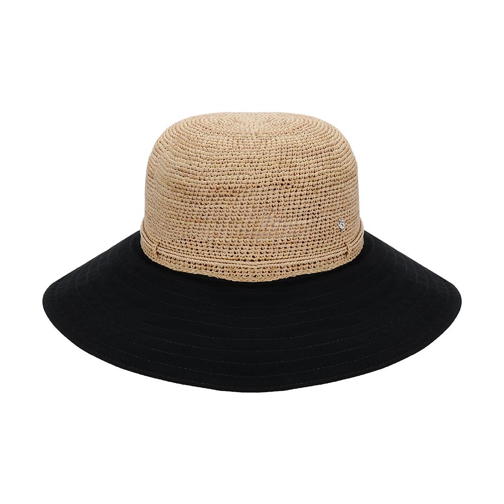 HELEN KAMINSKI Natural Black Visor Women’s Sun Cap HAT50575 NTBK