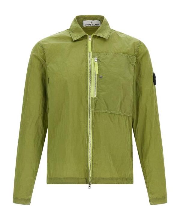 STONE ISLAND Nylon Metal In Econyl Overshirt Men's Long Sleeve Shirt