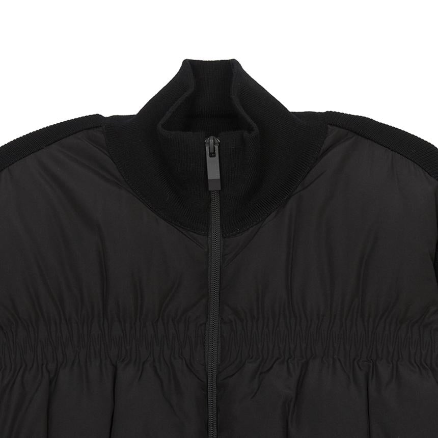 Moncler Women’s Padded Zip-Up Knit Cardigan Black