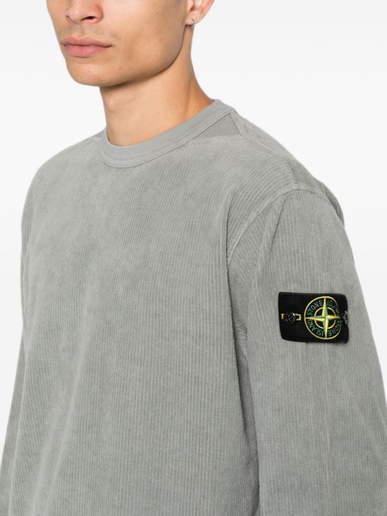 STONE ISLAND Long Sleeve Sweatshirt for Men L2S15 6100030 S0444 V0060 GRAY DOM