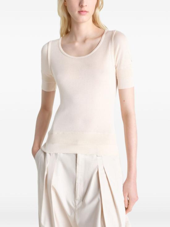 Lemaire Short Sleeve T-Shirt TS0025 LK1017 024 WHITE DOM