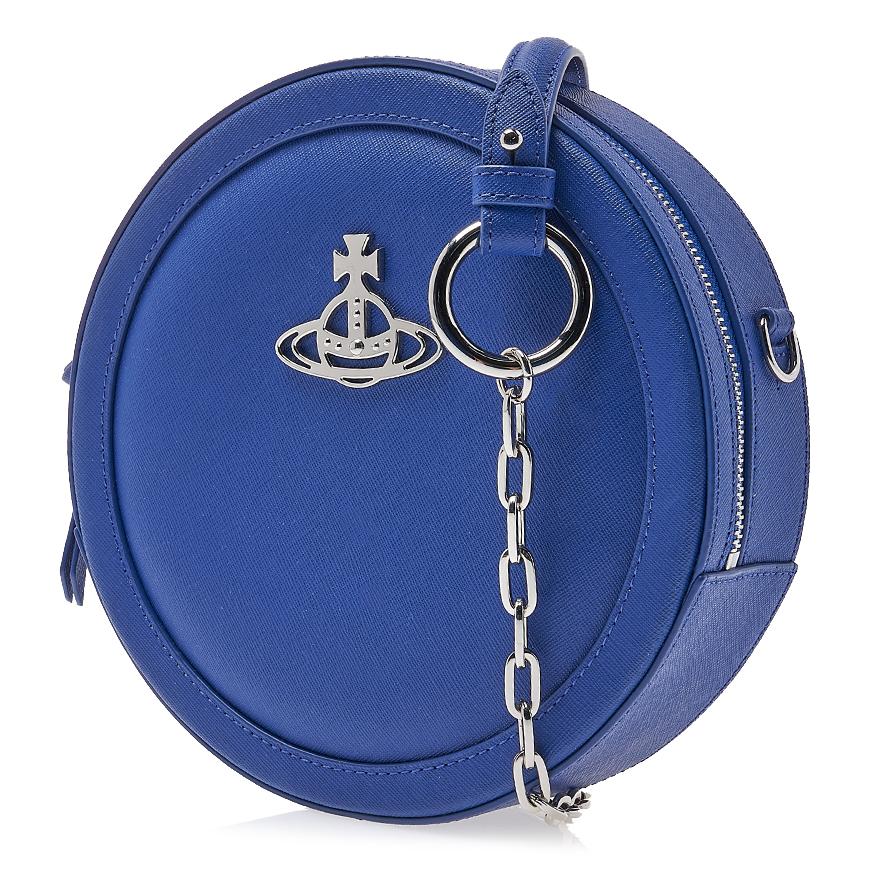 Vivienne Westwood Ruby Round Crossbody Bag Black Leather Women’s