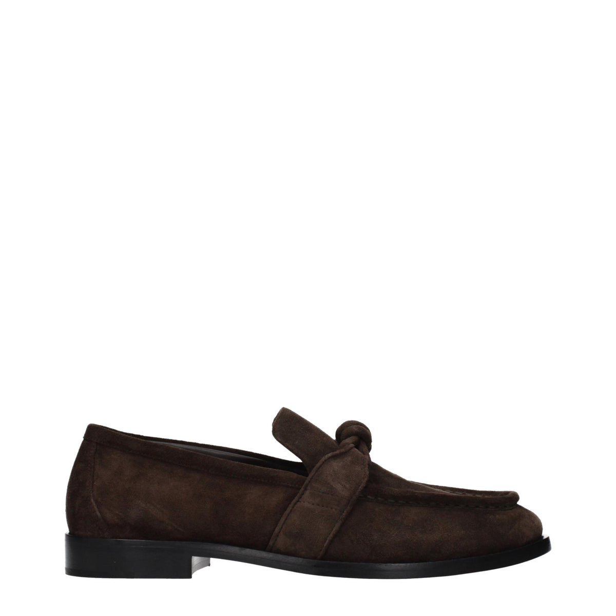 Bottega Veneta Black Leather Loafers for Men