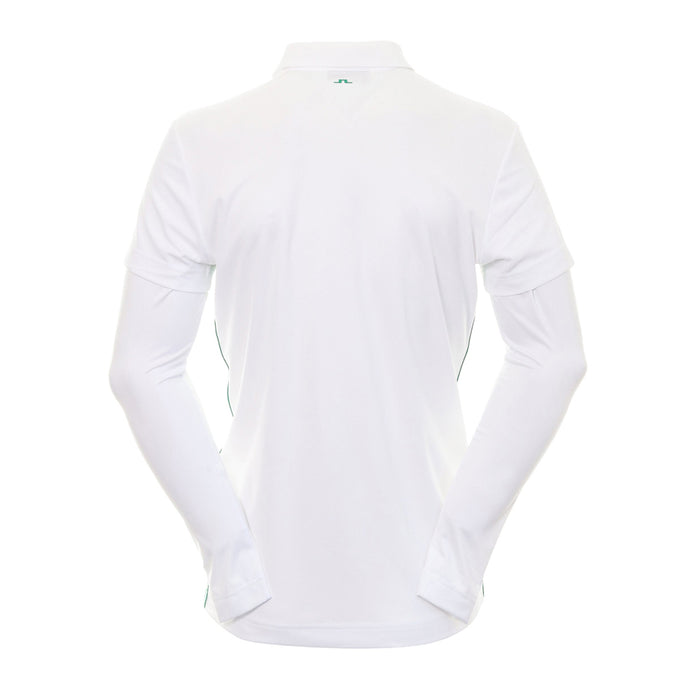 J LINDEBERG Liam Regular Fit Long Sleeve Polo T-Shirt White
