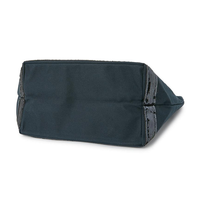 Vanessa Bruno Cabas L Canvas Tote Bag Navy Unisex