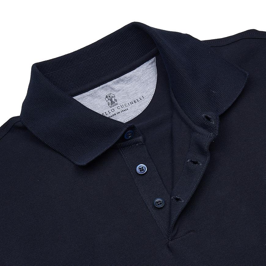 Brunello Cucinelli Men’s Logo Polo T-Shirt ME8548788 CD361