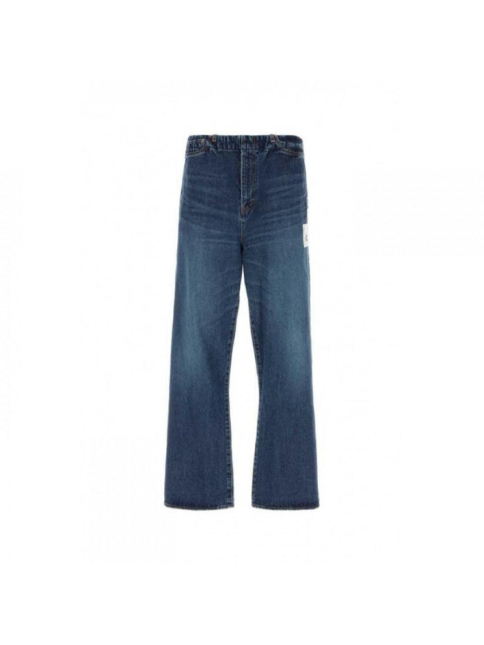 Maison Mihara Yasuhiro Indigo Logo Label Denim Pants for Men J10PT021