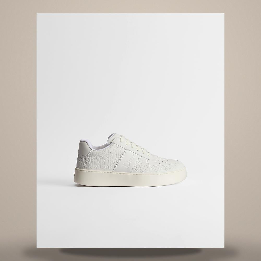 DIOR White Dior Star Oblique Calfskin Low-Top Sneakers KCK557OLA S10W