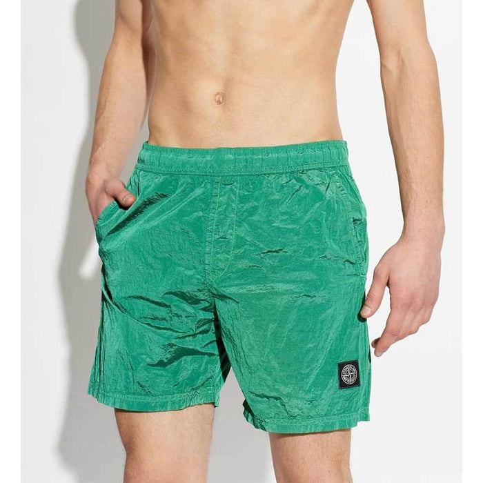 STONE ISLAND Nylon Metal Shorts Men Green