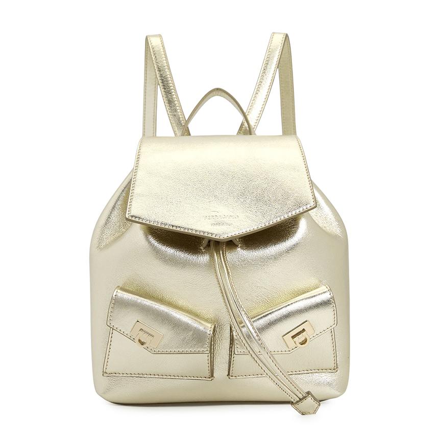 Ferragamo Mini Women’s Leather Backpack Black